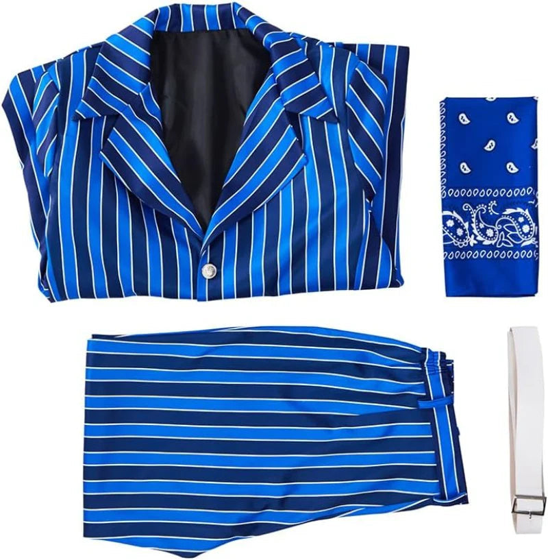 Fantasia de Espião Austin Azul para Homens - Cosplay de Filme de Espião dos Anos 60 - Estrela Cosplay