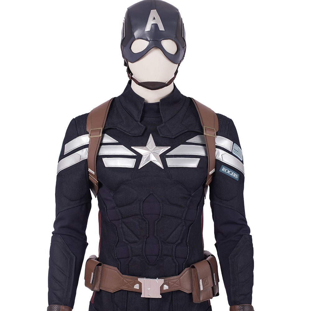 Fantasia de Cosplay do Capitão América - Avengers: Endgame - Réplica Premium do Filme - Estrela Cosplay