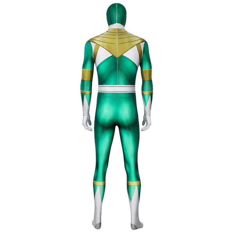 Traje de Cosplay do Green Ranger Power Rangers Verde Impresso de Alta Qualidade - Estrela Cosplay