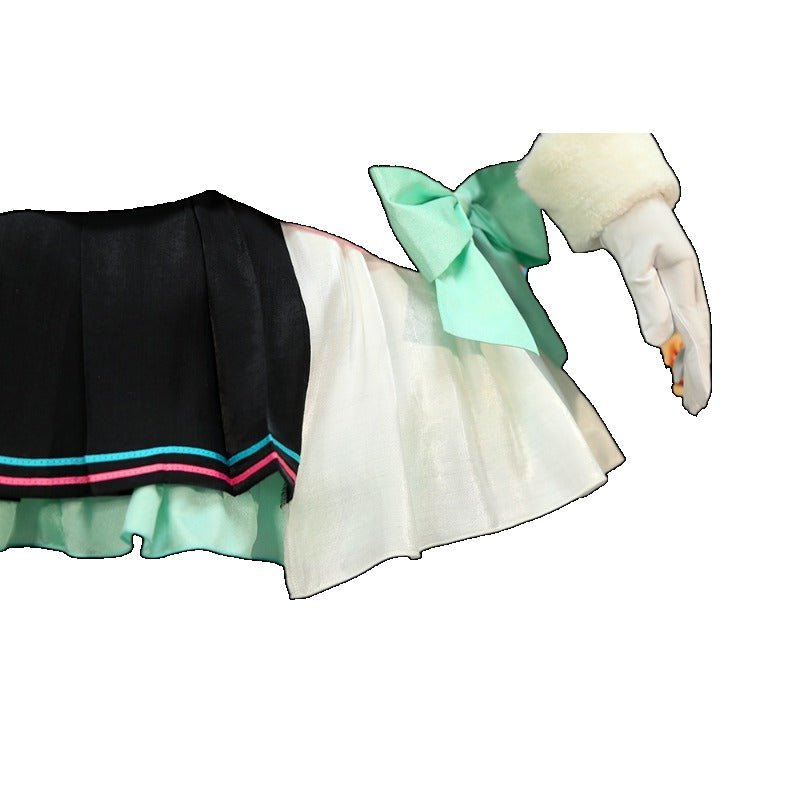 Fantasia de Cosplay Magical Mirai 2021 Coelho Trevo Miku com Botas - Traje de Hatsune Miku - Estrela Cosplay