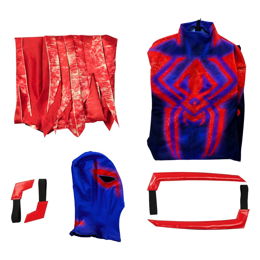 Maca Através do Aranhaverso Maca-Veste Cosplay com Capa - Traje Ultimate Spider-Man para Fãs - Estrela Cosplay