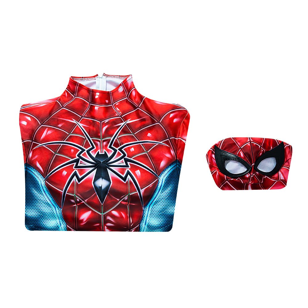 Fantasia Marvel Homem-Aranha 2 Peter Parker - Traje de Batalha Azul e Vermelho para Cosplay - Estrela Cosplay