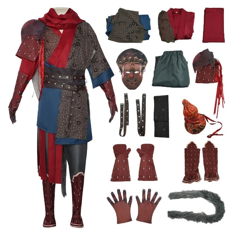Fantasia de Black Myth Wu Kong Cosplay - Roupa de Jogo para Adultos e Crianças, Rei Macaco, Máscara, Carnaval e Halloween - Estrela Cosplay