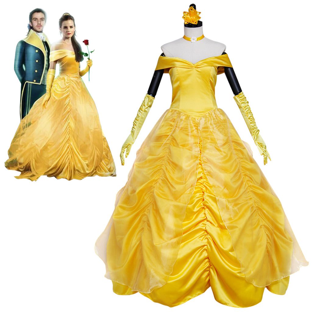 Fantasia de Bela e a Fera | Série de Cosplay de Bela | Vestido de Princesa para Eventos - Estrela Cosplay