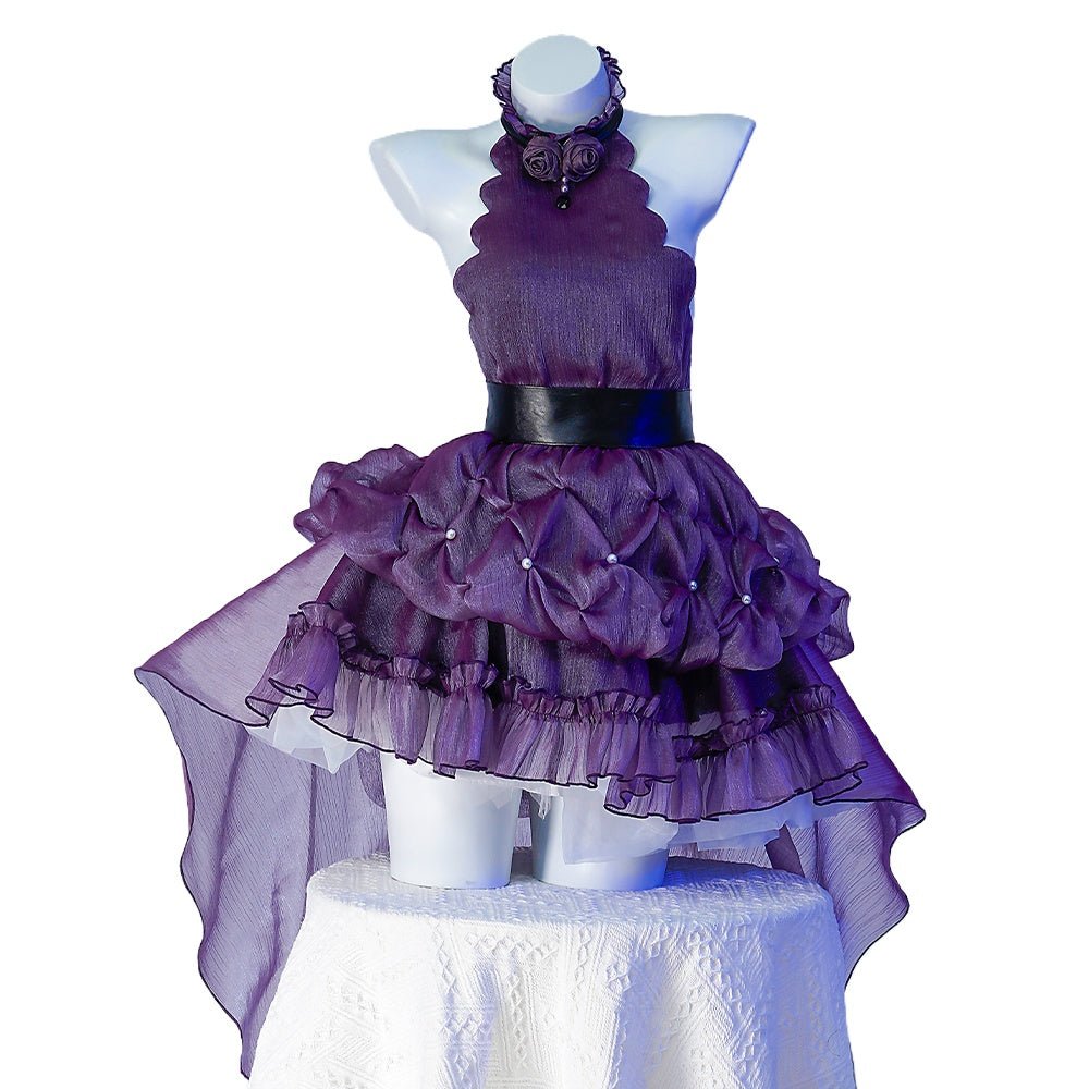 Elegância Floral – Traje Cosplay de Rei Ayanami Inspirado em Neon Genesis Evangelion - Estrela Cosplay