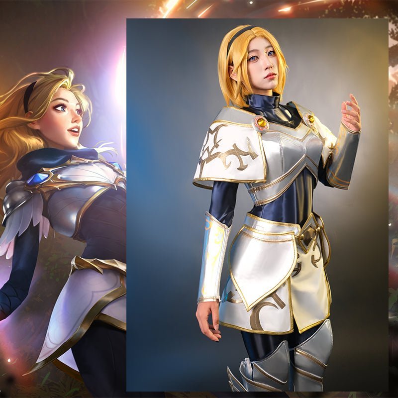 Fantasia de Cosplay Lux A Dama da Luminosidade de LOL - Uniforme de Faculdade de Magia para Mulheres Conjunto Completo para Halloween - Estrela Cosplay