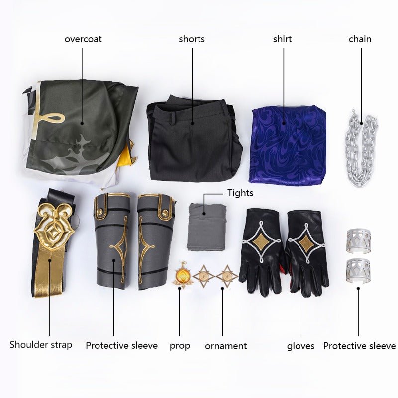 Fantasia de Albedo de Genshin Impact - Traje Premium para Cosplay - Estrela Cosplay