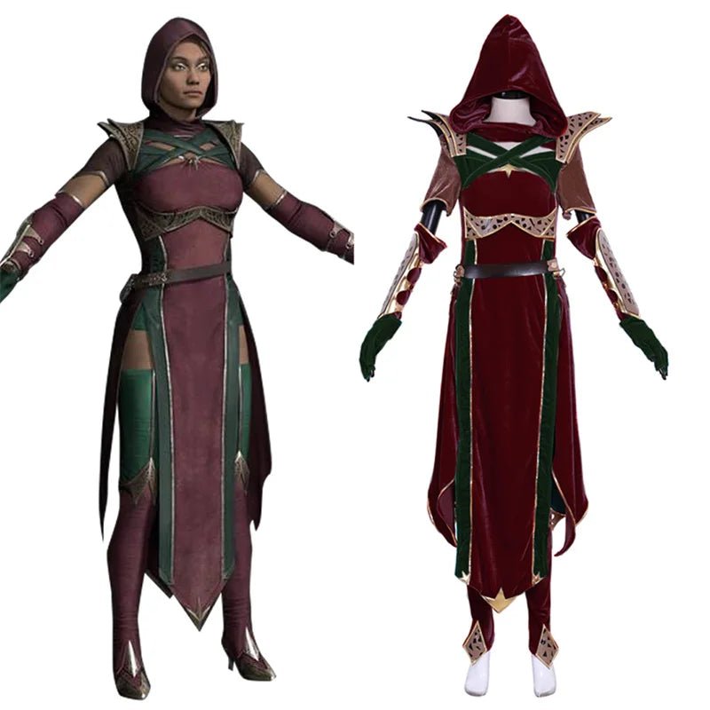 Fantasia de Jade de Mortal Kombat Conjunto Completo para Mulheres Adultas | Halloween e Festa - Estrela Cosplay