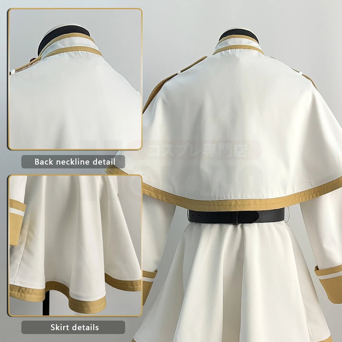 Fantasia de Cosplay Frieren Beyond Journey's End Anime - Xale, Manto, Vestido e Peruca Cinza - Estrela Cosplay