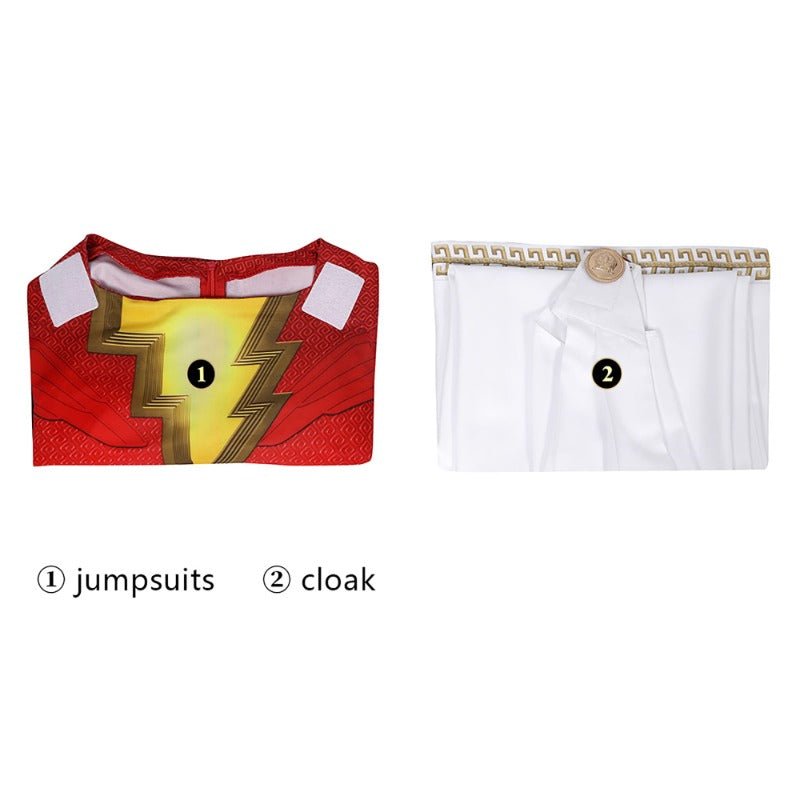 Nova Fantasia Infantil Billy Vermelho Power Rangers Cosplay - Traje Halloween Zentai Macacão e Capa - Estrela Cosplay