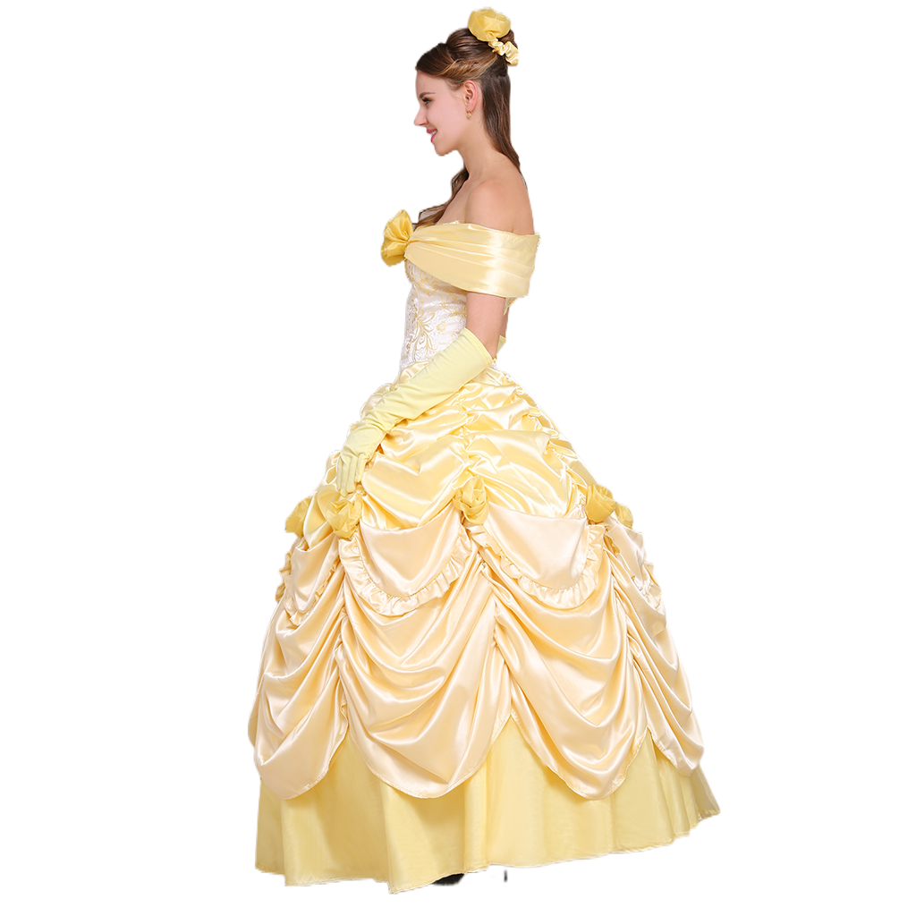 Fantasia de Bela e a Fera | Série de Cosplay de Bela | Vestido de Princesa para Eventos - Estrela Cosplay
