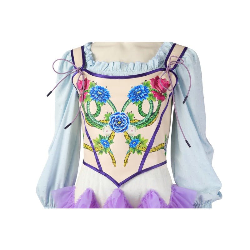 Vestido de Cosplay Lucy Gray Baird - A Balada dos Pássaros e das Serpentes Fantasia de Halloween - Estrela Cosplay