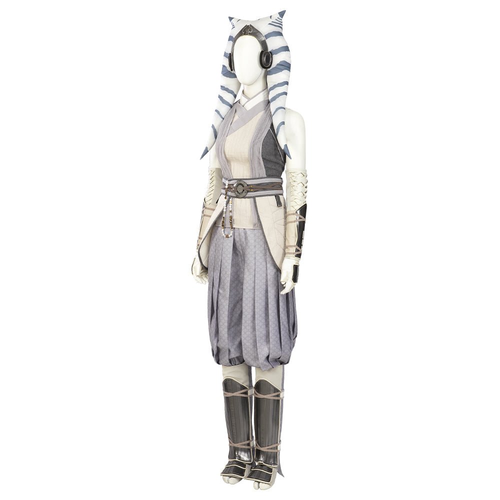 Fantasia de Cosplay Ahsoka Tano Branca de Star Wars: Ahsoka - Estrela Cosplay