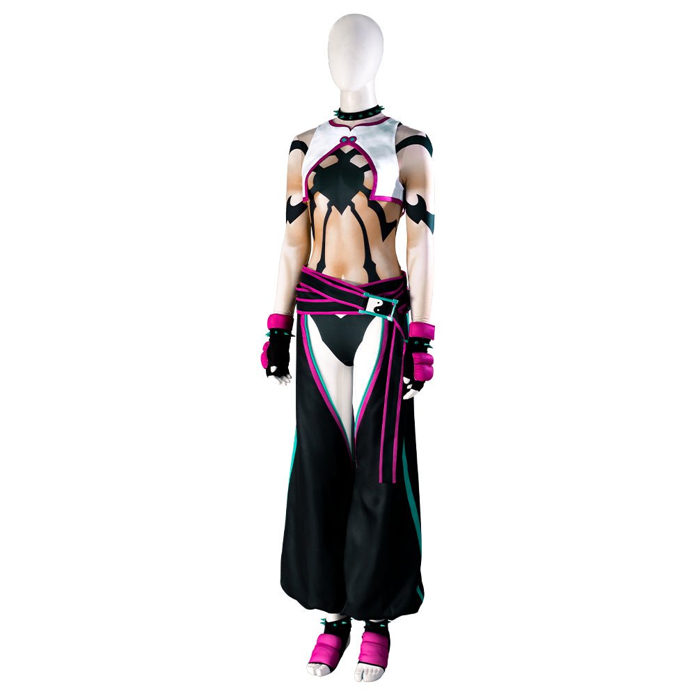 Fantástico Traje de Cosplay Juri Han Street Fighter VI - Conjunto Completo para Fãs - Estrela Cosplay