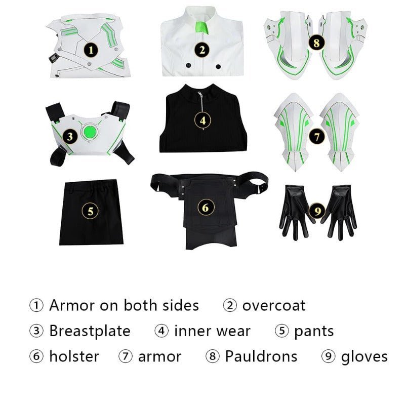 Fantasia de Sephiroth do FF7 Ever Crisis - Casaco Branco de Alta Qualidade para Halloween e Festas - Estrela Cosplay