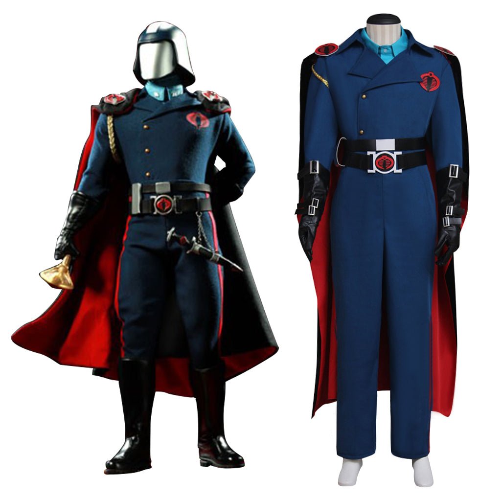 Fantasia de Cobra Commander de G.I. Joe: A Ascensão - Conjunto Completo com Capa - Estrela Cosplay