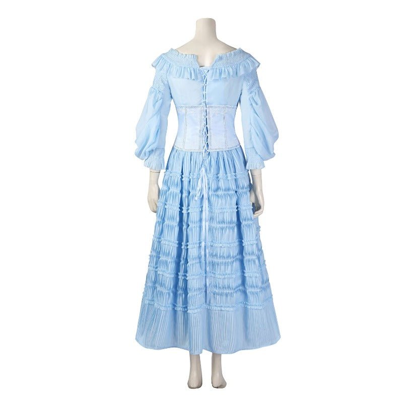 Vestido Terrestre Ariel Pequena Sereia 2023 Fantasia Cosplay para Festas e Halloween - Estrela Cosplay