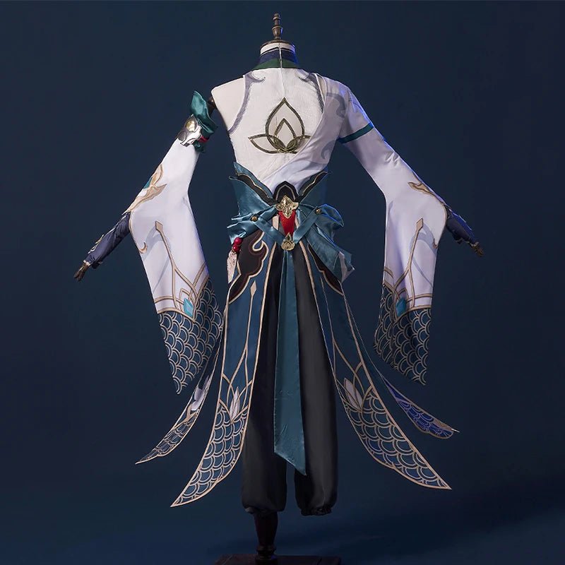 Fantasia de Cosplay Honkai Star Rail Jovem Dragão Frio DanHeng com Chifre de Dragão - Traje Antigo Masculino - Estrela Cosplay