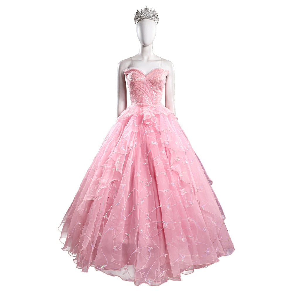 Vestido de Casamento Rosa da Glinda do Musical Wicked - Fantasia para Cosplay e Performances Musicais - Estrela Cosplay