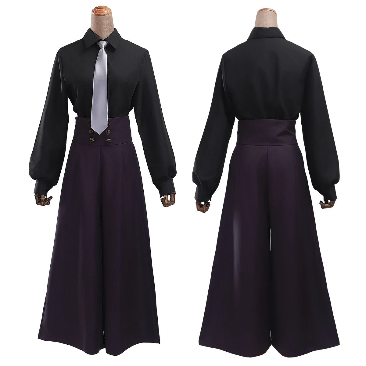 Fantasia Mei Mei Cosplay Jujutsu Kaisen - Camisa Preta e Calça Roxa - Presente para Fãs de Anime - Estrela Cosplay
