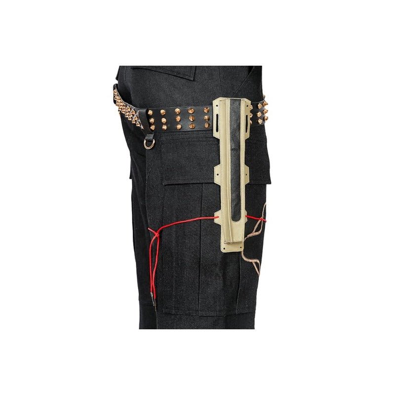 Traje de Cosplay Jackie 2077 em Couro Artificial Fato Preto para Halloween e Festas - Estrela Cosplay