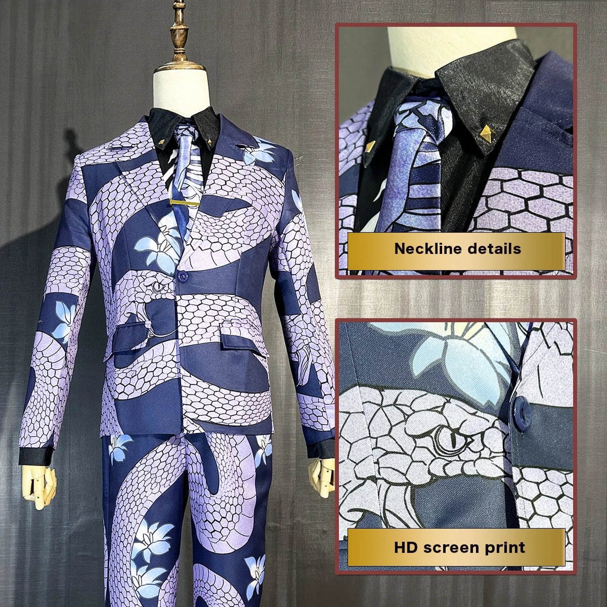Fantasia de Cosplay Rindo Haitani Tokyo Revengers - Roupa de Cobra Roxa para Halloween e Presente de Natal - Estrela Cosplay