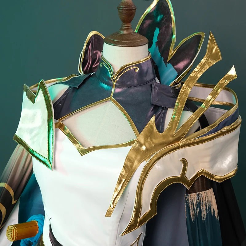 Fantasia de Cosplay LOL Calligraphia Xayah - Vestido Estilo Chinês para Mulheres com Capa - Estrela Cosplay