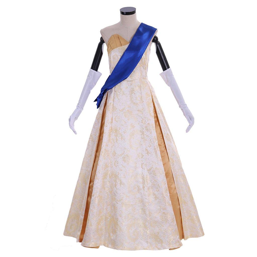 Vestido de Baile Rainha Elizabeth Temporada 2 The Crown | Traje Cosplay Vestido de Noiva Princesa para Mulheres - Estrela Cosplay