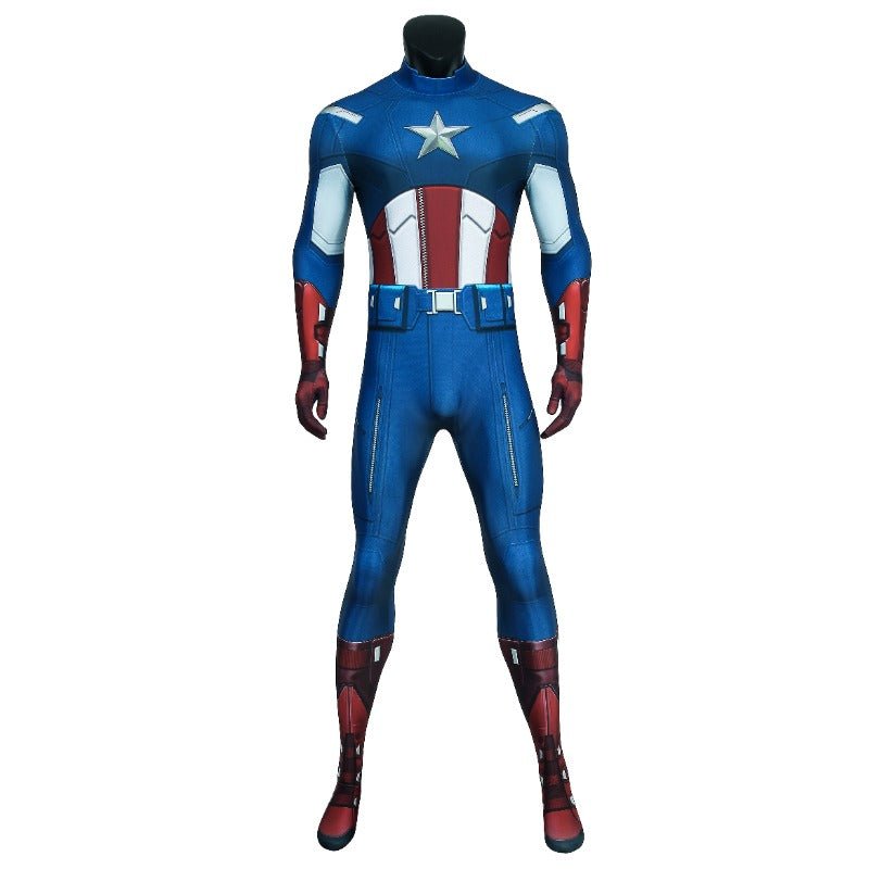 Traje de Cosplay Capitão América Steve Rogers The Avengers Fantasia Heróica - Estrela Cosplay