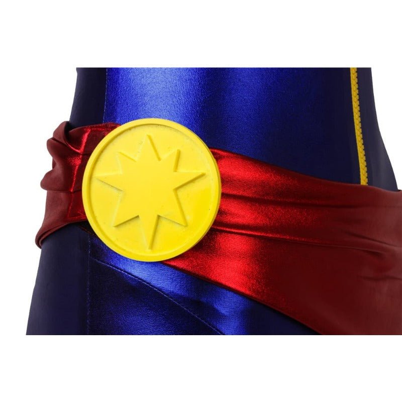 Fantasia Infantil Capitã Marvel Cosplay - Macacão Avengers para Halloween - Estrela Cosplay