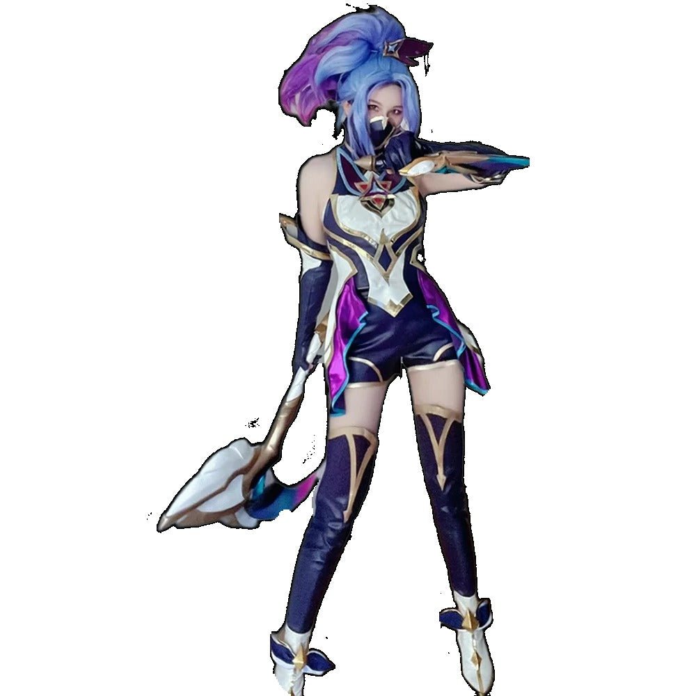 Fantasia de Cosplay Akali Guardião Estelar para Mulheres - League of Legends - Estrela Cosplay