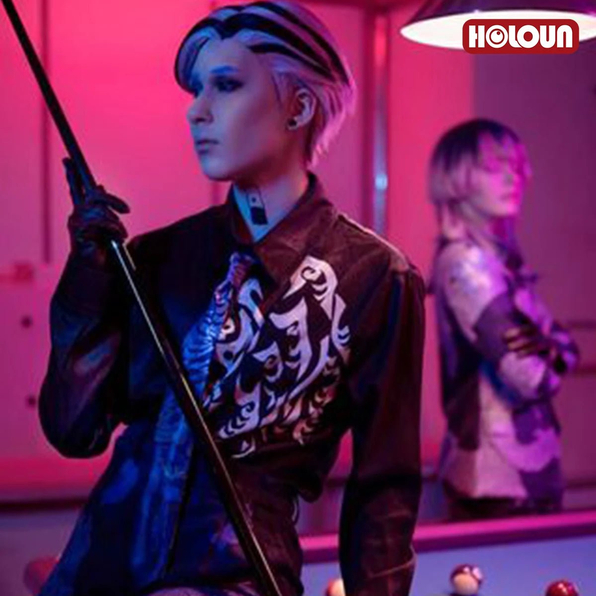 Fantasia Cosplay Ran Haitani Tokyo Anime - Terno Aranha, Camisa, Calça, Gravata e Luvas - Estrela Cosplay