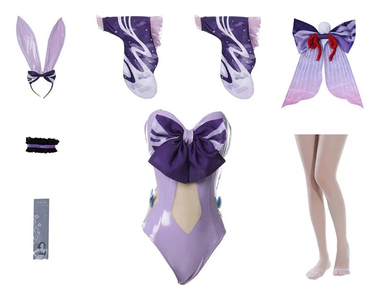 Fantasia Bunny Girl Kokomi Cosplay Genshin Impact - Estilo A e B - Estrela Cosplay