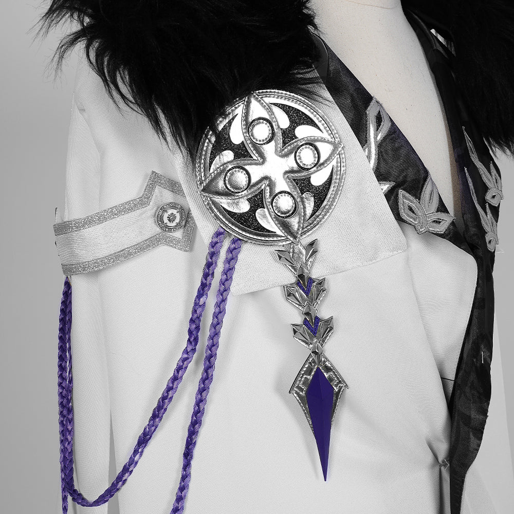 Fantasia Genshin Impact Capa Fatui Pierr Pantalone Tartaglia Traje Arlequim Doutor Sandrone Columbina Capa Regretor - Estrela Cosplay