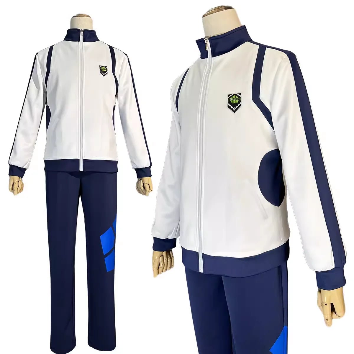 Blue Lock Anime: Traje de Cosplay Reo Nagi Bachira Isagi Chigir - Tracksuit com Zip Completo e Bordados - Estrela Cosplay