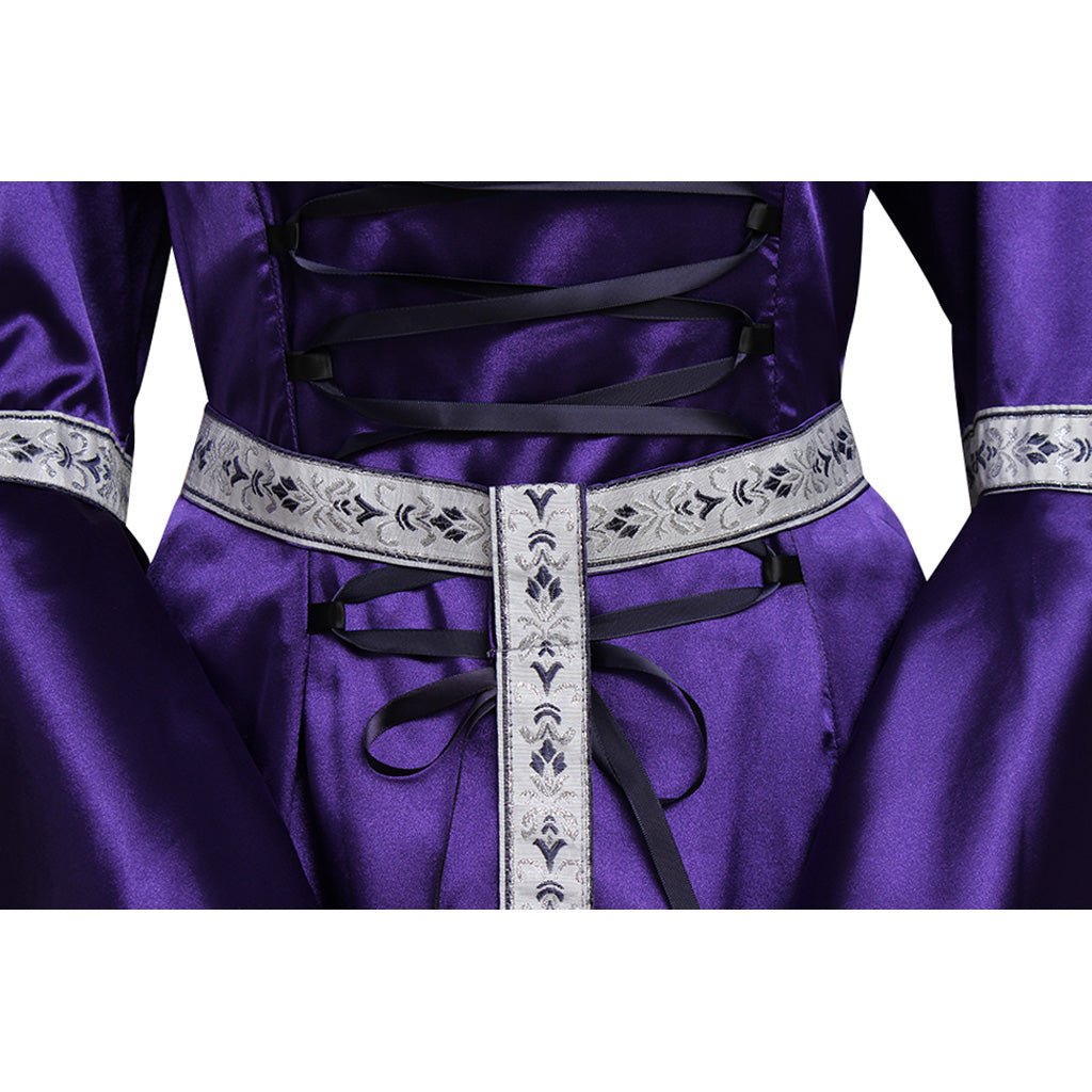 Vestido Medieval Vintage Princesa Capuz Traje Nobre Mangas Sino para Halloween Feiras Renascentistas - Estrela Cosplay