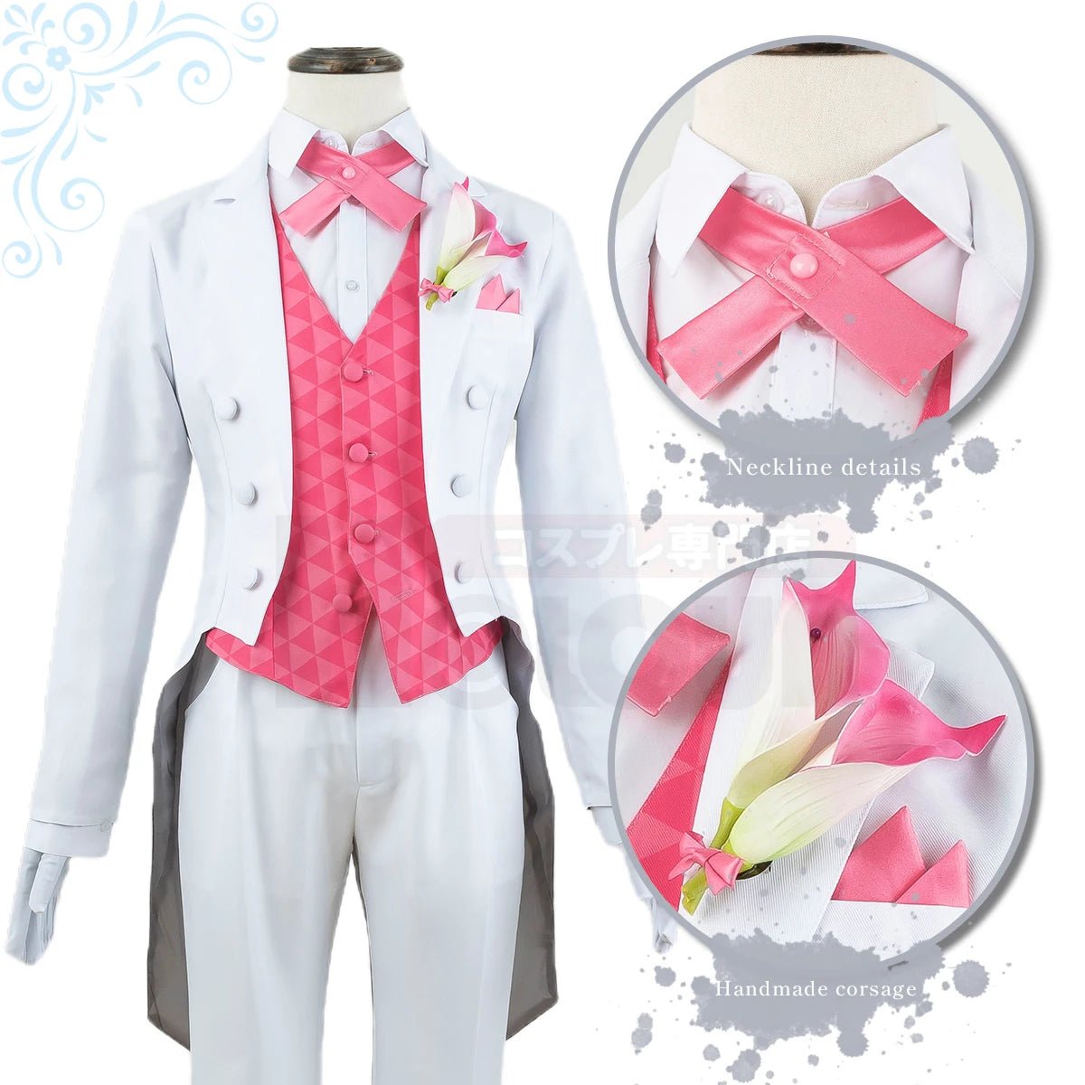Fantasia de Cosplay de Blue Lock Chigiri Tuxedo Cauda - Uniforme de Exibição - Estrela Cosplay