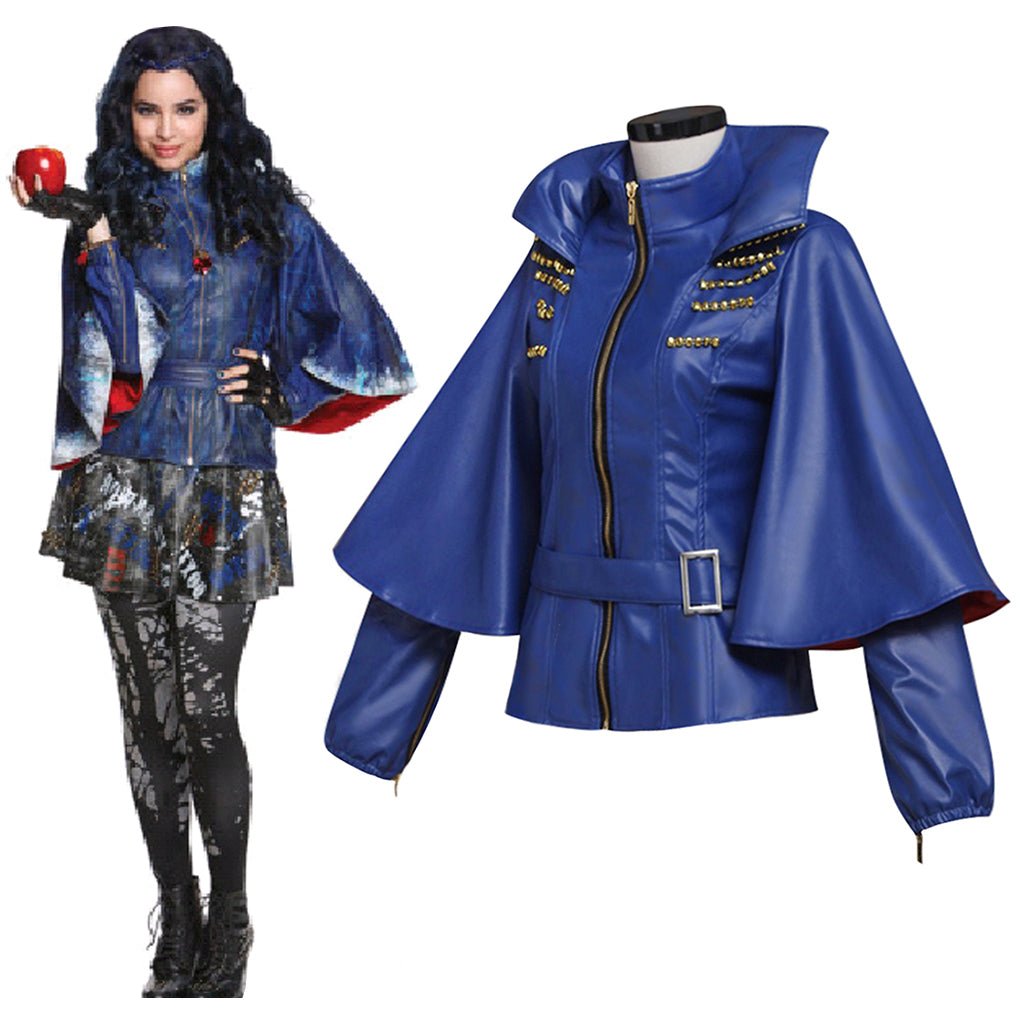 Fantasia de Cosplay Evie Casaco Azul para Mulheres Adultas - Estrela Cosplay