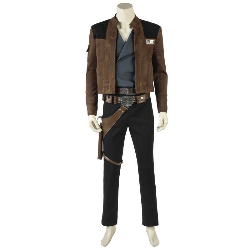 Fantasia de Han Solo - Camisa, Calça, Casaco e Cinto para Halloween e Festas - Estrela Cosplay