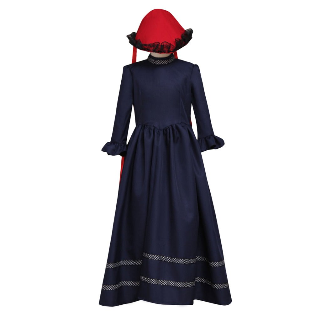 Fantasia Medieval Gótica Lolita para Meninas com Capa e Chapéu – Traje Único para Festas e Eventos - Estrela Cosplay