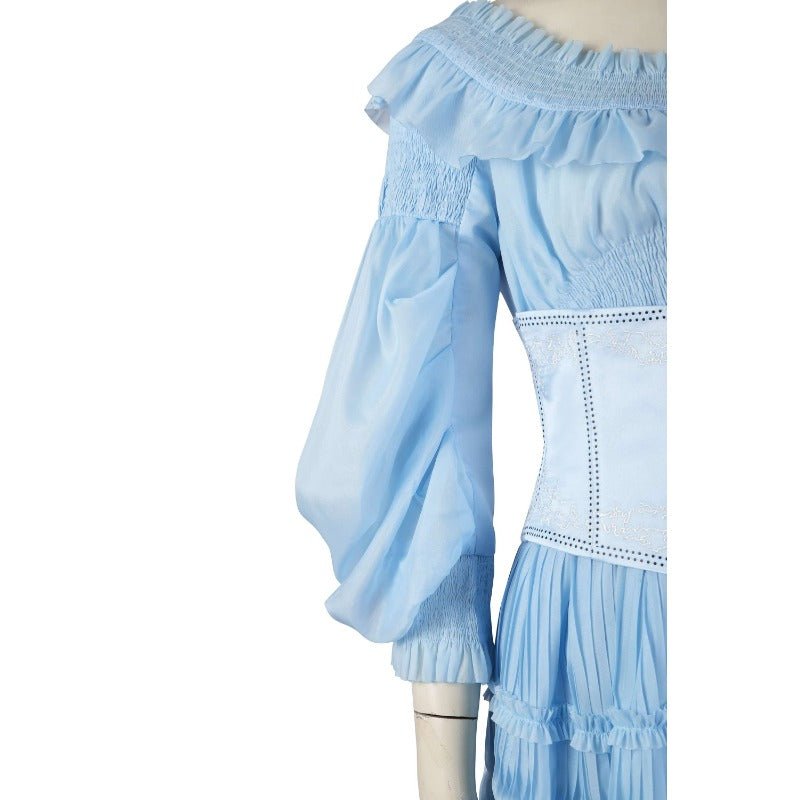 Vestido Terrestre Ariel Pequena Sereia 2023 Fantasia Cosplay para Festas e Halloween - Estrela Cosplay