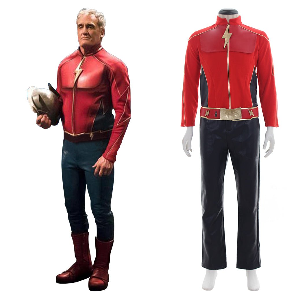 Fantasia do Flash para Homens - Traje do Herói Veloz da DC Comics - Estrela Cosplay