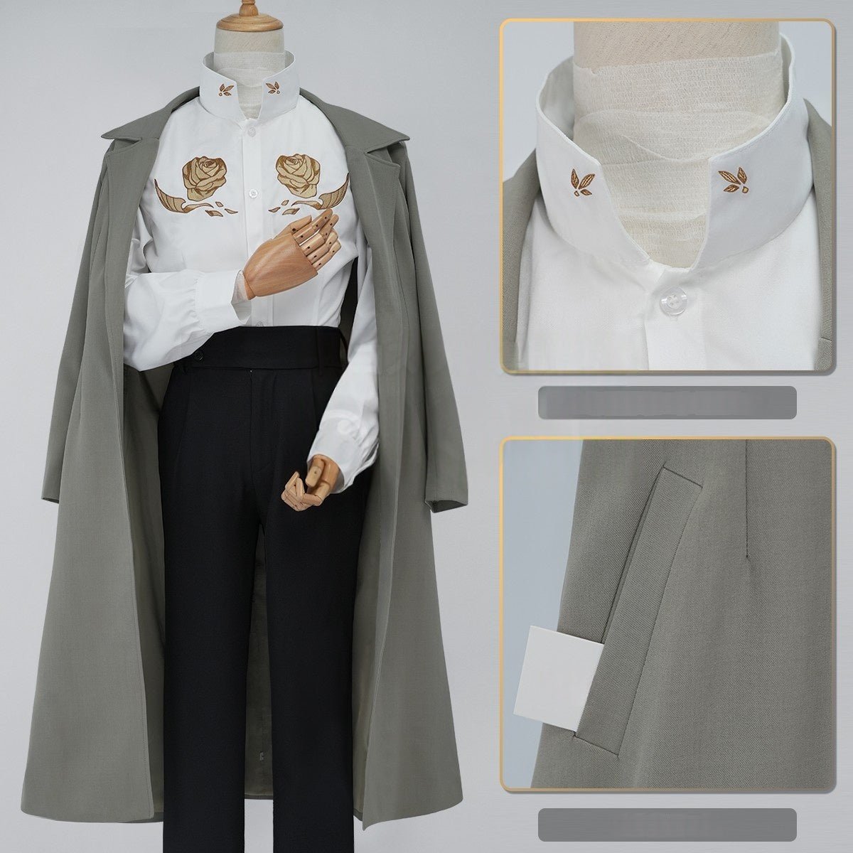 Traje de Cosplay Dazai Osamu - Bungo Stray Dogs Anime - Estrela Cosplay