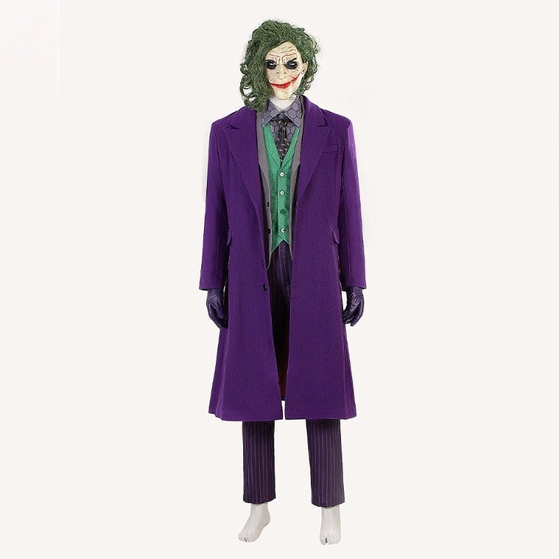 Fantasia do Coringa de Batman: O Cavaleiro das Trevas - Casaco, Calça e Máscara para Cosplay e Halloween - Estrela Cosplay