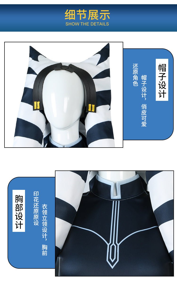 Fantasia Completa Ahsoka Tano Guerra dos Clones para Halloween - Estrela Cosplay