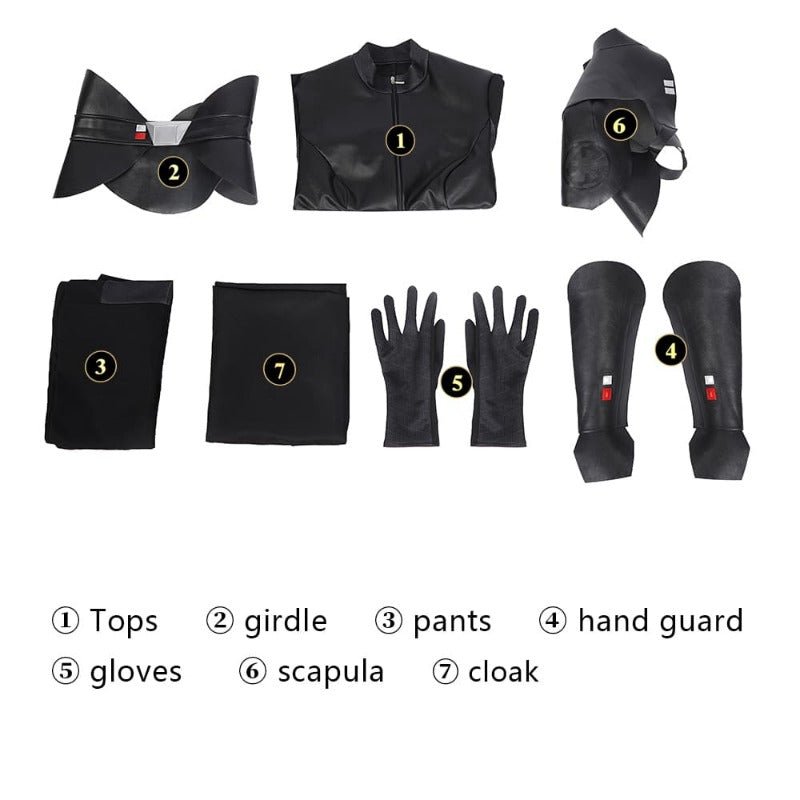 Fantasia Reva Sevander Cosplay - Traje Star Wars para Halloween e Carnaval Feminino - Estrela Cosplay