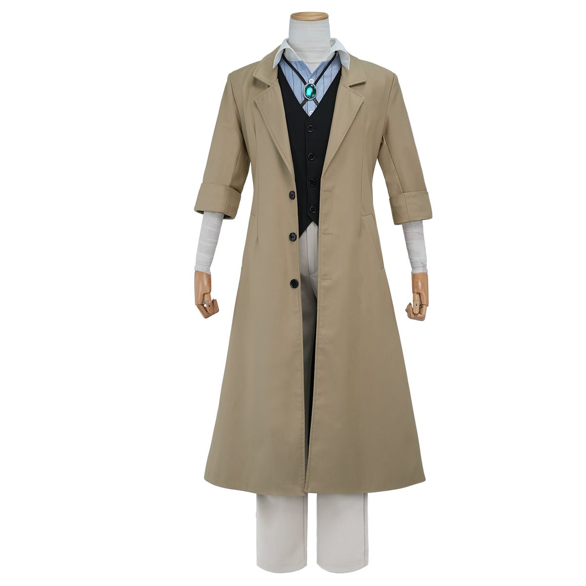 Fantasia de Cosplay Osamu Dazai de Bungo Stray Dogs - Qualidade Premium - Estrela Cosplay