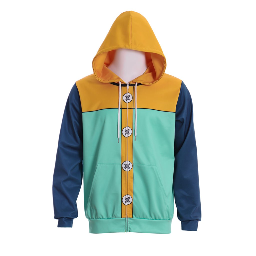 Os Sete Pecados Capitais Rei das Fadas Harlequin Zipper Kpop Pullover - Estrela Cosplay