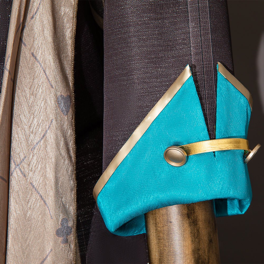 Conjunto de Peruca e Brincos Aventurine Honkai Star Rail | Acessórios de Cosplay para Homens - Estrela Cosplay