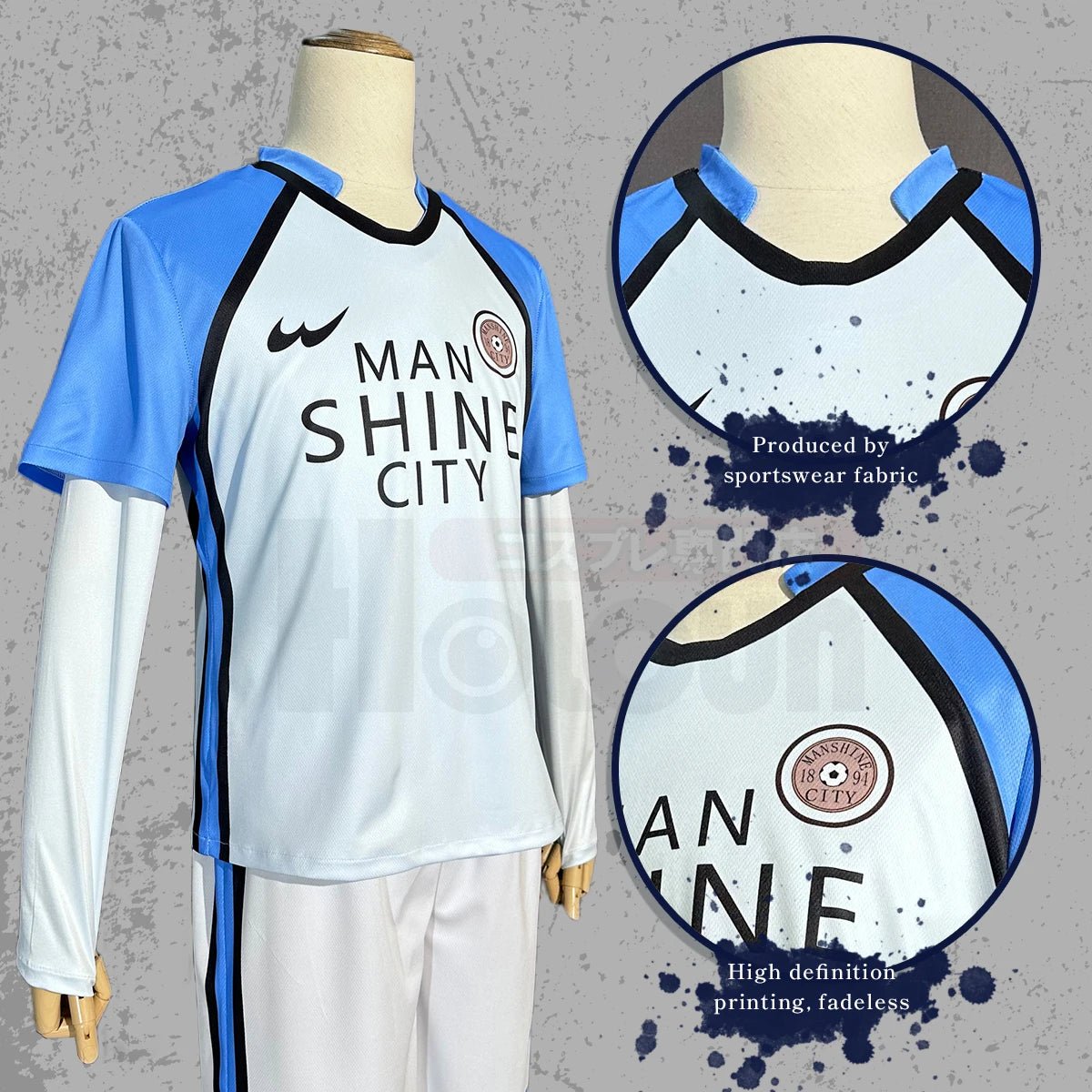 Peruca de Cosplay de Blue Lock Homem SHINE CITY Nagi Reo Mikage Chigiri Rosa Uniforme de Futebol Futebol Diário Esporte - Estrela Cosplay